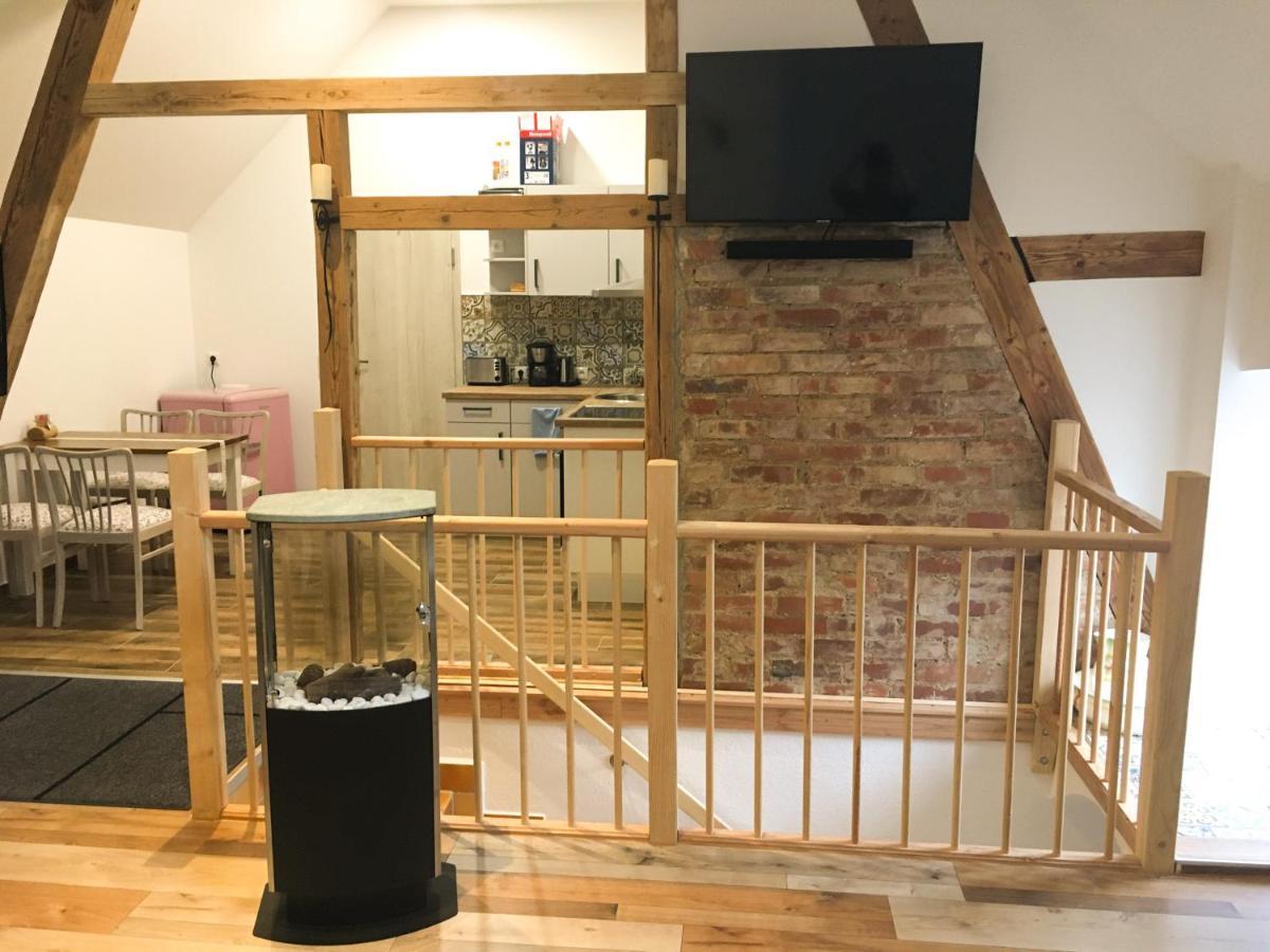 Zschampert Hof Bei Leipzig Ruhige Bauernhof Fuer 4-5 Personen Apartment